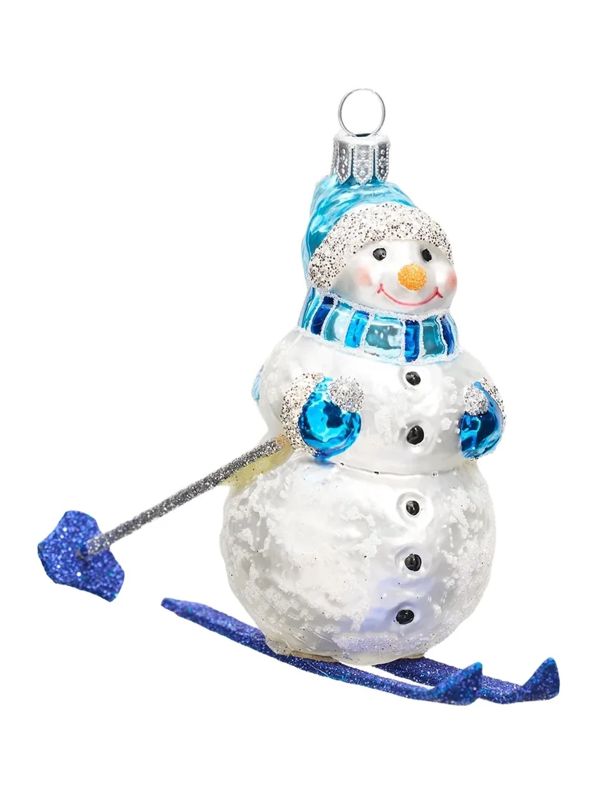 Hanco Snowman on Skis Christmas Ornament