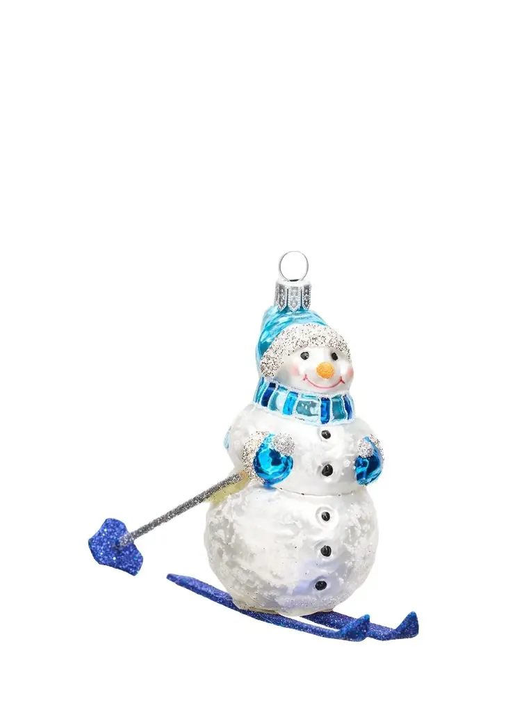Hanco Snowman on Skis Christmas Ornament