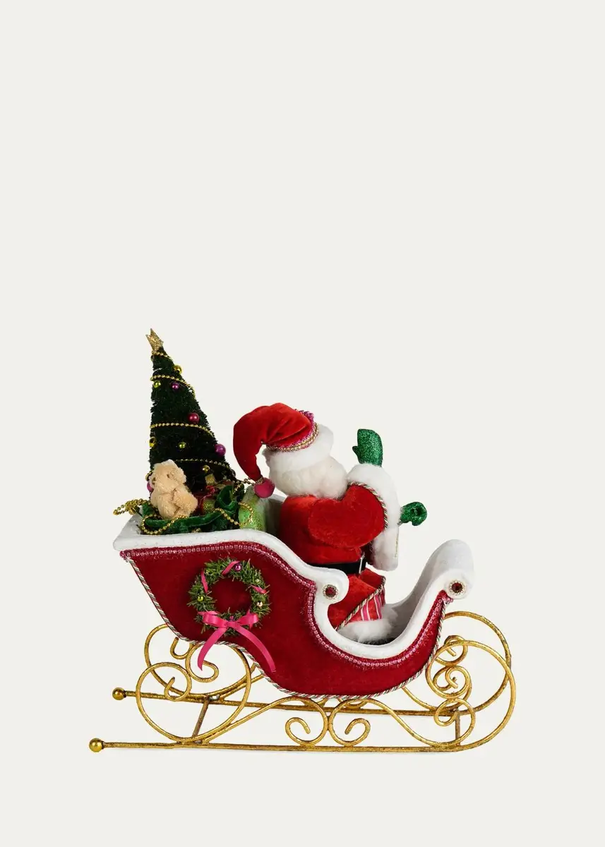 Katherine 's Collection Merry & Magnificent Christmas Papa Noel With Sleigh Tabletop Doll | Thumbnail 2 Katherine 's Collection Merry & Magnificent Christmas Papa Noel With Sleigh Tabletop Doll | Thumbnail 2