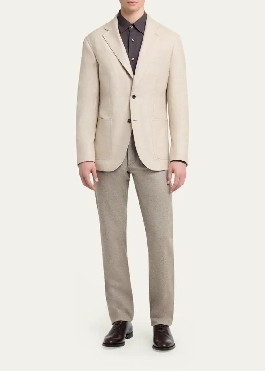 Brioni Men's Soffio Cashmere Soft Single-Breasted Sport Coat | Thumbnail 2 Brioni Men's Soffio Cashmere Soft Single-Breasted Sport Coat | Thumbnail 2