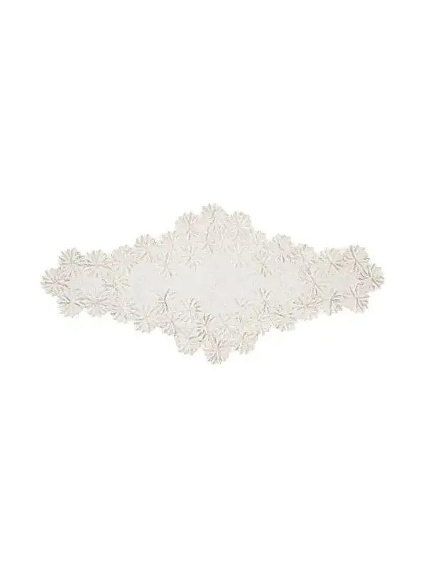 Kim Seybert Winter Lace Beaded Table Runner, 21" x 44"