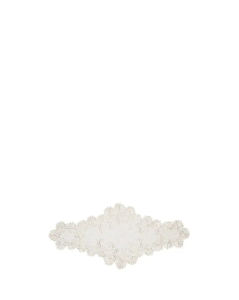 Kim Seybert Winter Lace Beaded Table Runner, 21" x 44"