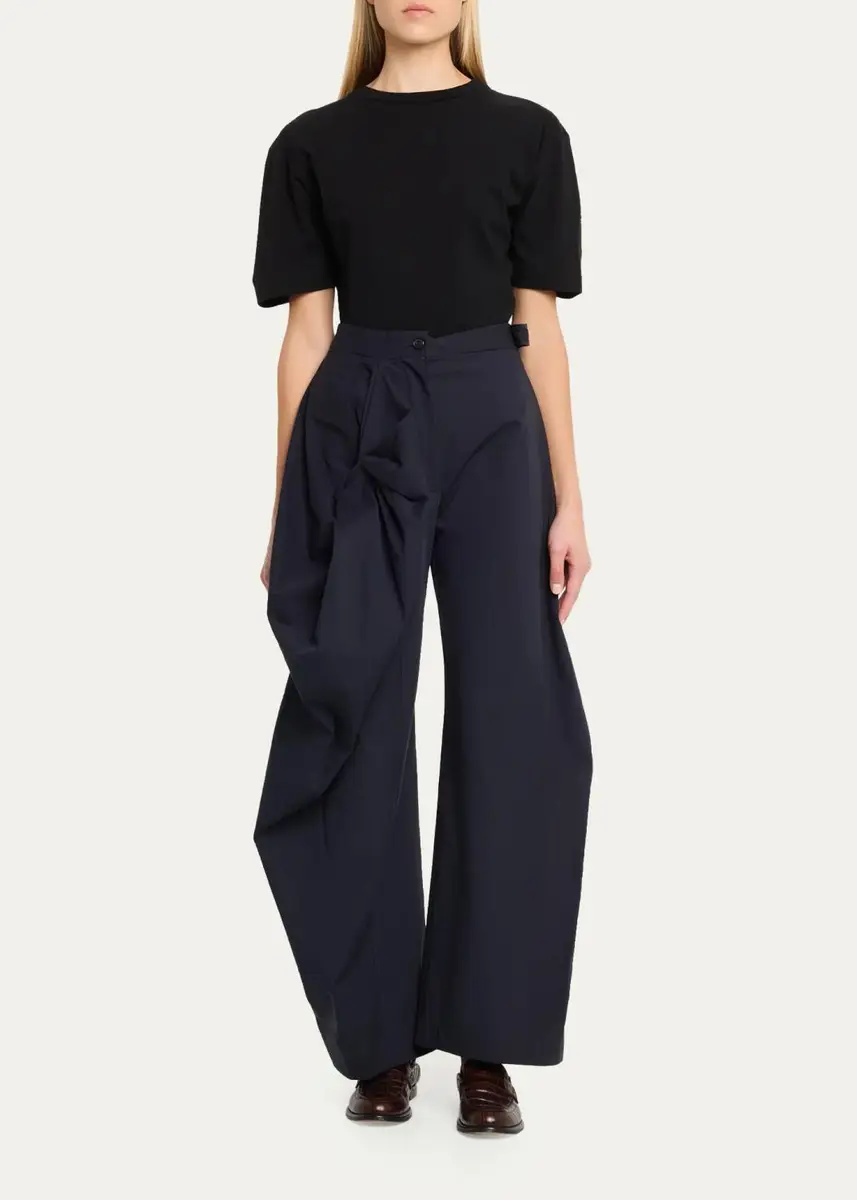 JW Anderson Foldover Twist Barrel-Leg Jeans | Thumbnail 2 JW Anderson Foldover Twist Barrel-Leg Jeans | Thumbnail 2