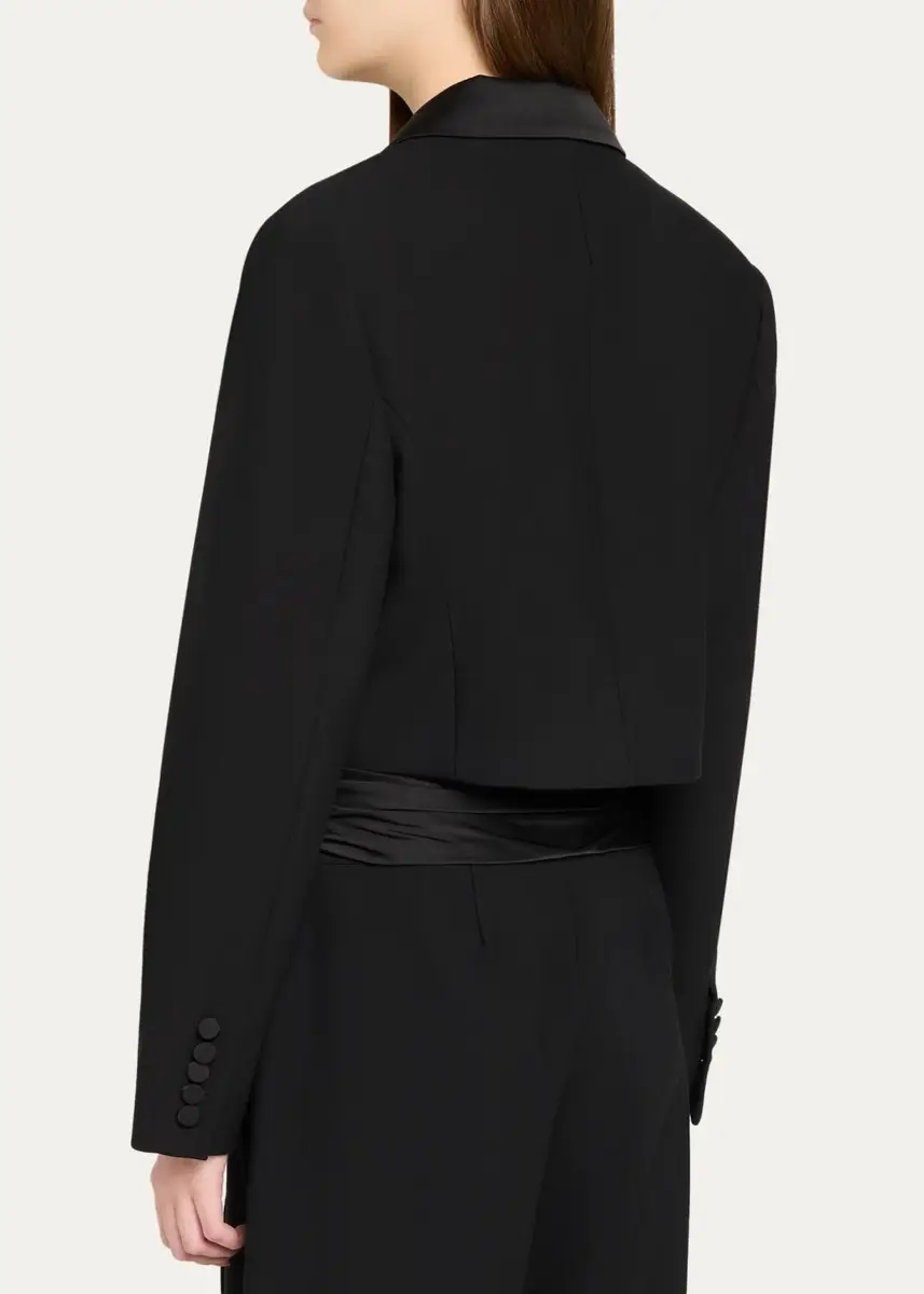 Cinq à Sept Romilly Cropped Tuxedo Jacket | Thumbnail 3