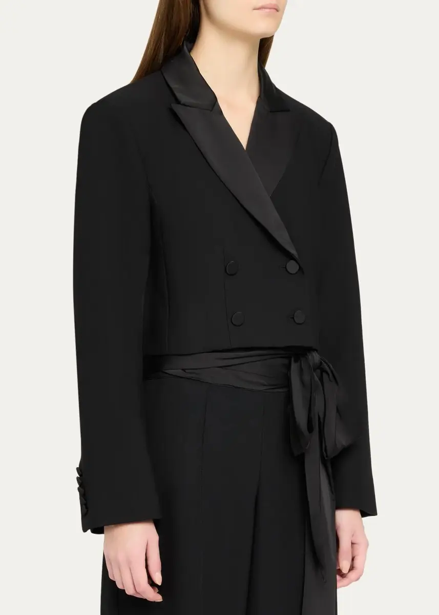 Cinq à Sept Romilly Cropped Tuxedo Jacket | Thumbnail 4