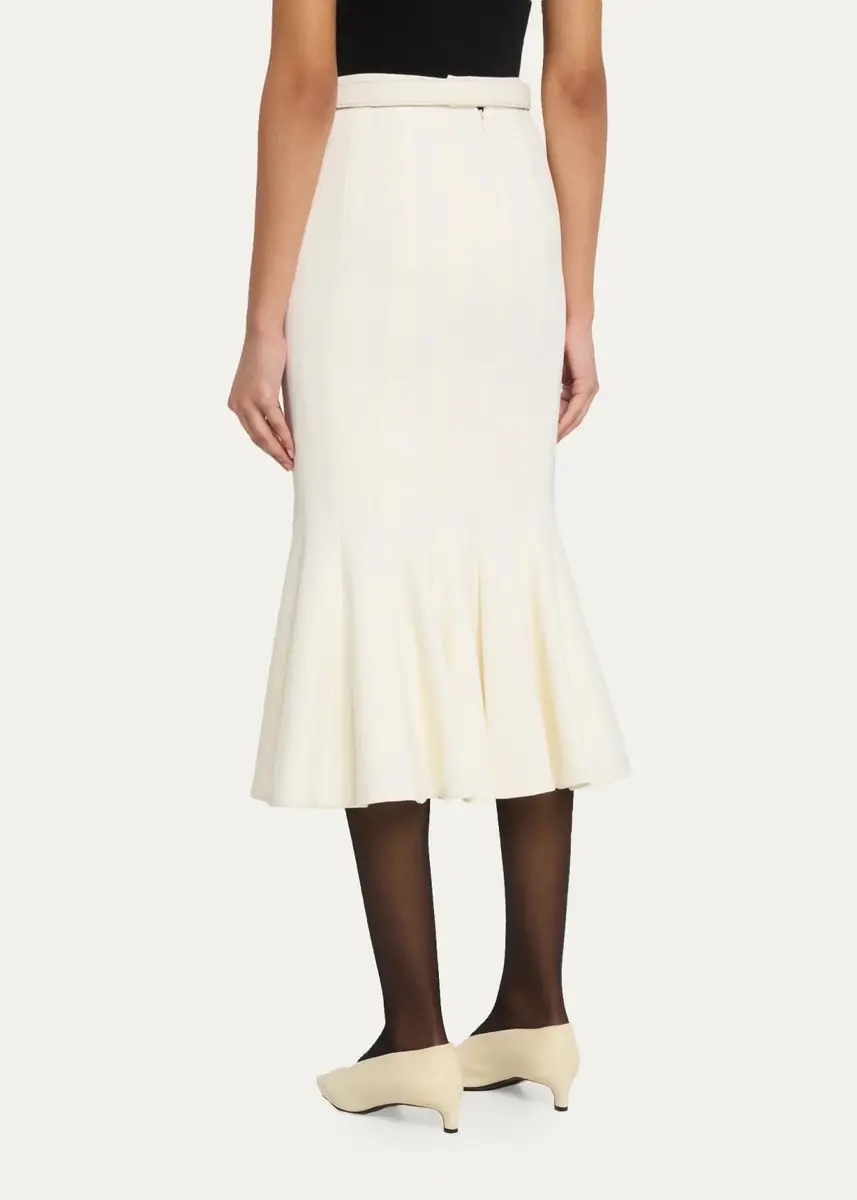 Sergio Hudson Stretch Crepe Midi Tulip Skirt | Thumbnail 3 Sergio Hudson Stretch Crepe Midi Tulip Skirt | Thumbnail 3