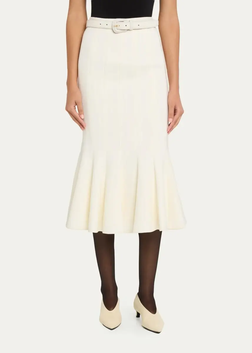 Sergio Hudson Stretch Crepe Midi Tulip Skirt | Thumbnail 4 Sergio Hudson Stretch Crepe Midi Tulip Skirt | Thumbnail 4