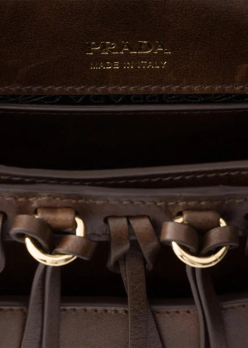 Prada Corsaire Aged Leather Shoulder Bag | Thumbnail 4