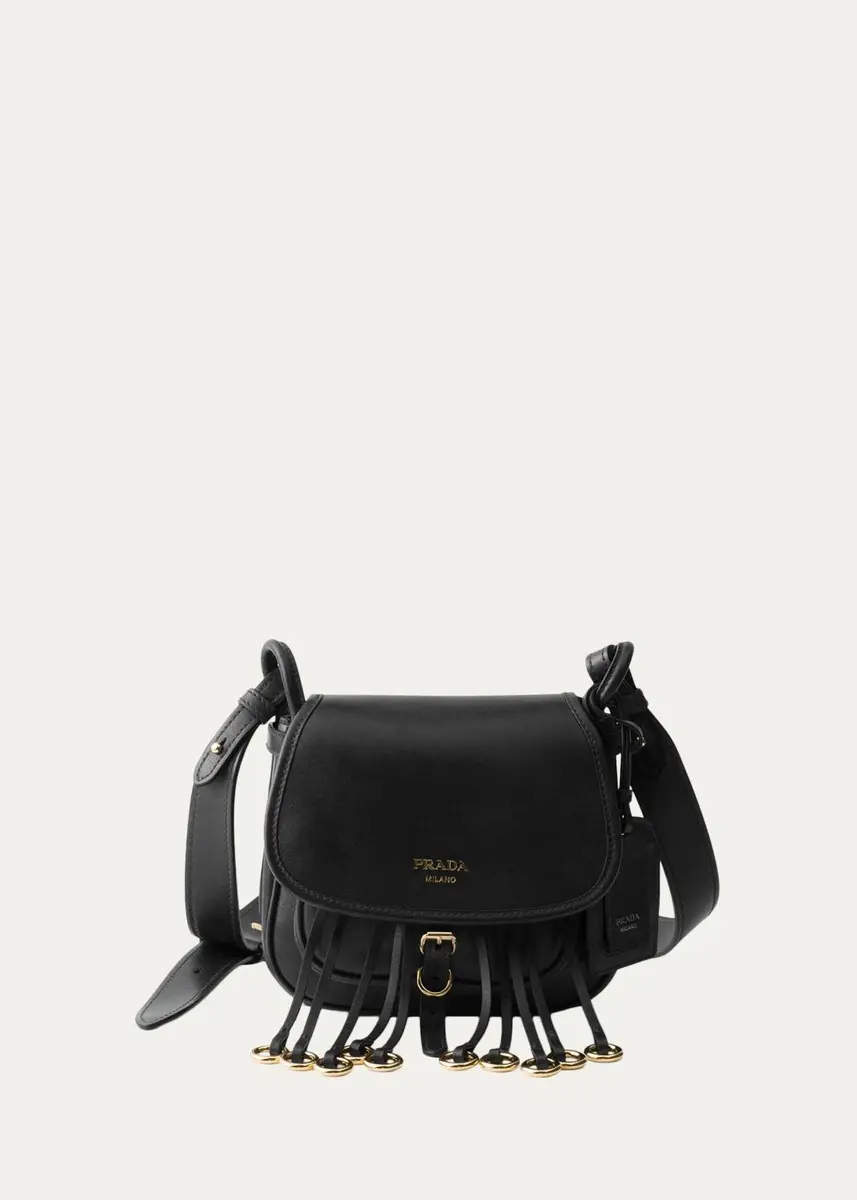 Prada Corsaire Aged Leather Shoulder Bag | Thumbnail 5