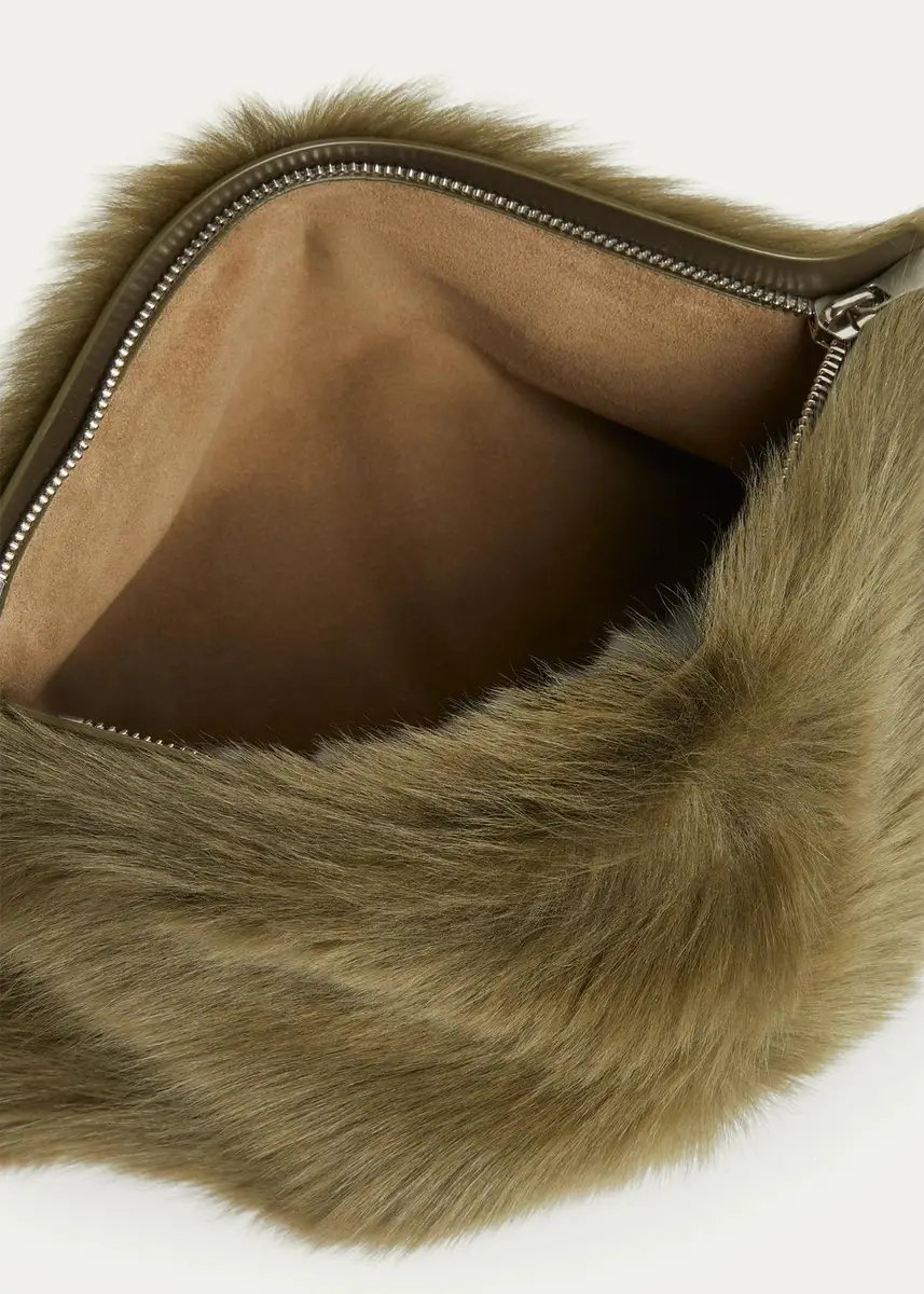 Proenza Schouler Leather & Shearling Pouch Bag | Thumbnail 3 Proenza Schouler Leather & Shearling Pouch Bag | Thumbnail 3