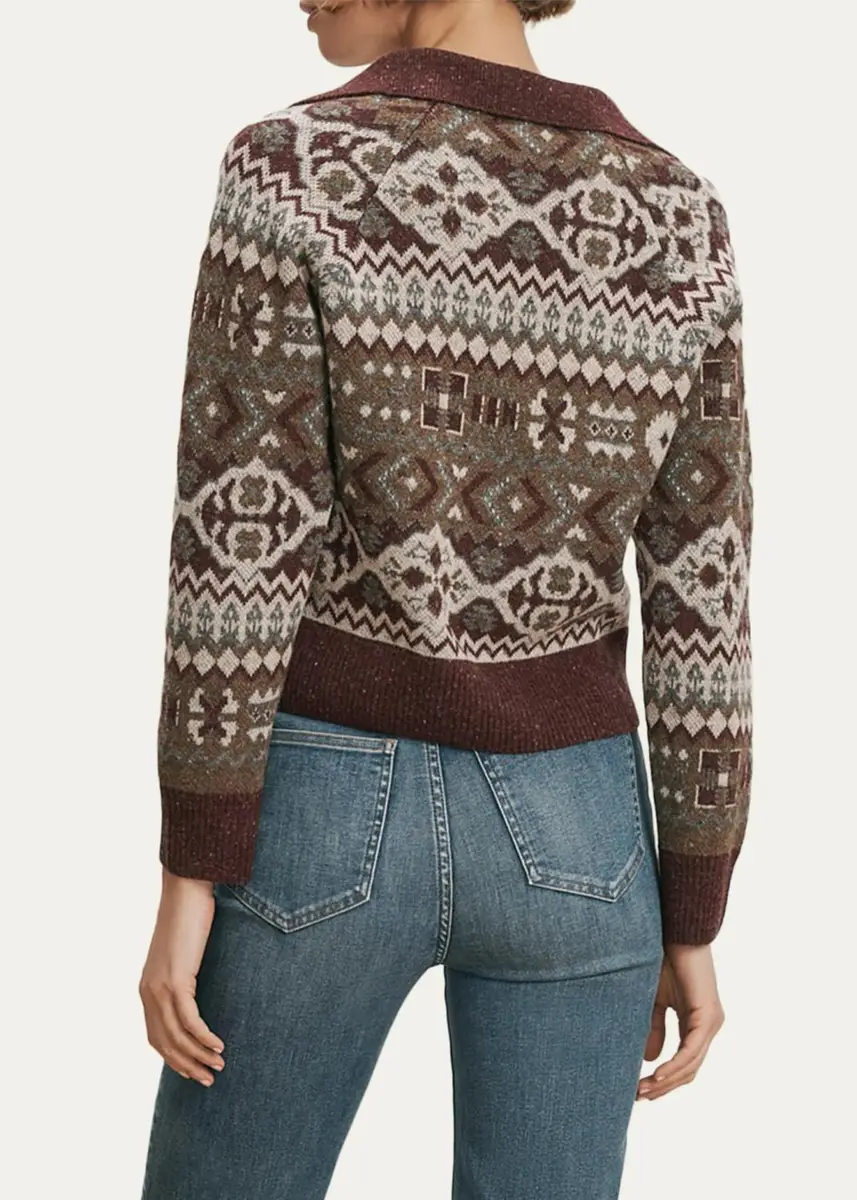 Veronica Beard Catania Fair-Isle-Style Wool-Blend Pullover Sweater | Thumbnail 3 Veronica Beard Catania Fair-Isle-Style Wool-Blend Pullover Sweater | Thumbnail 3