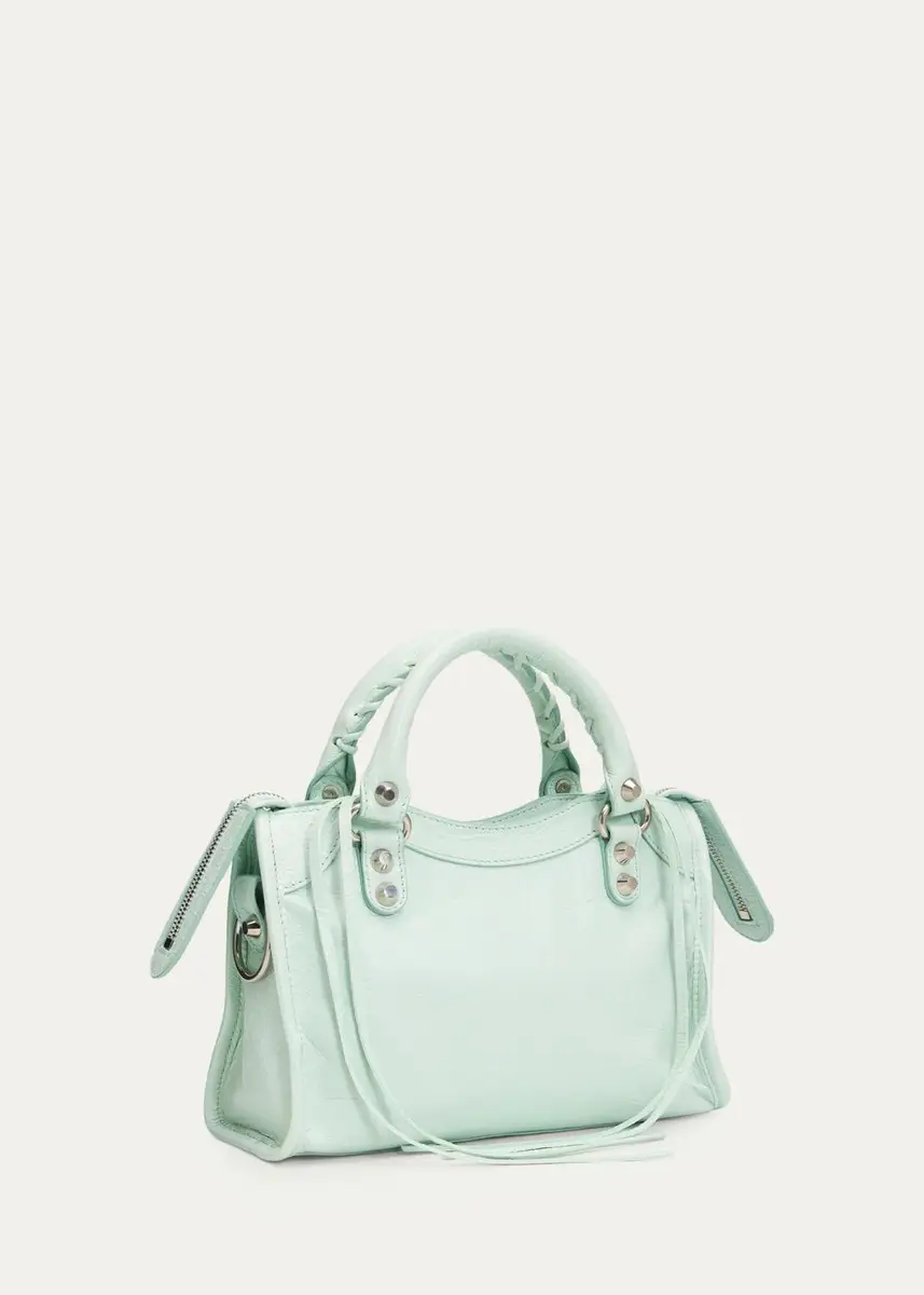 Balenciaga Le City Mini Arena Leather Top-Handle Bag | Thumbnail 3 Balenciaga Le City Mini Arena Leather Top-Handle Bag | Thumbnail 3