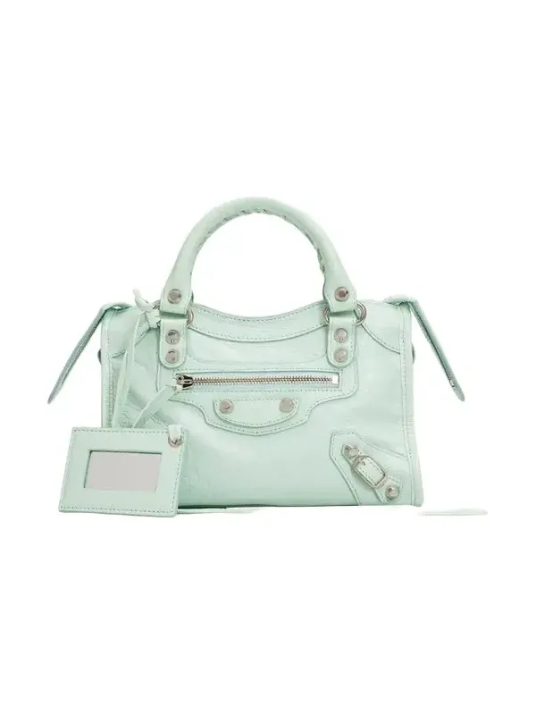 Balenciaga Le City Mini Arena Leather Top-Handle Bag | Thumbnail 1 Balenciaga Le City Mini Arena Leather Top-Handle Bag | Thumbnail 1