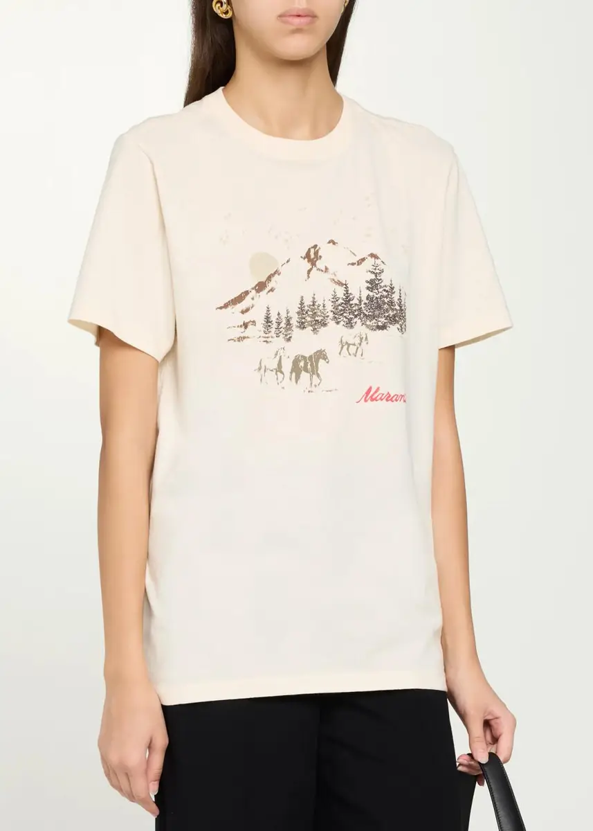 Etoile Isabel Marant Zewel Graphic Crewneck T-Shirt | Thumbnail 4