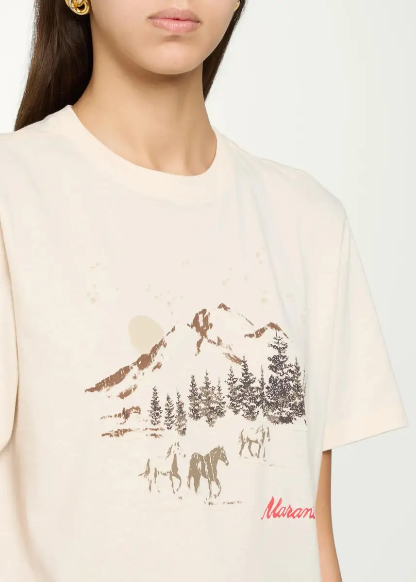 Etoile Isabel Marant Zewel Graphic Crewneck T-Shirt | Thumbnail 5
