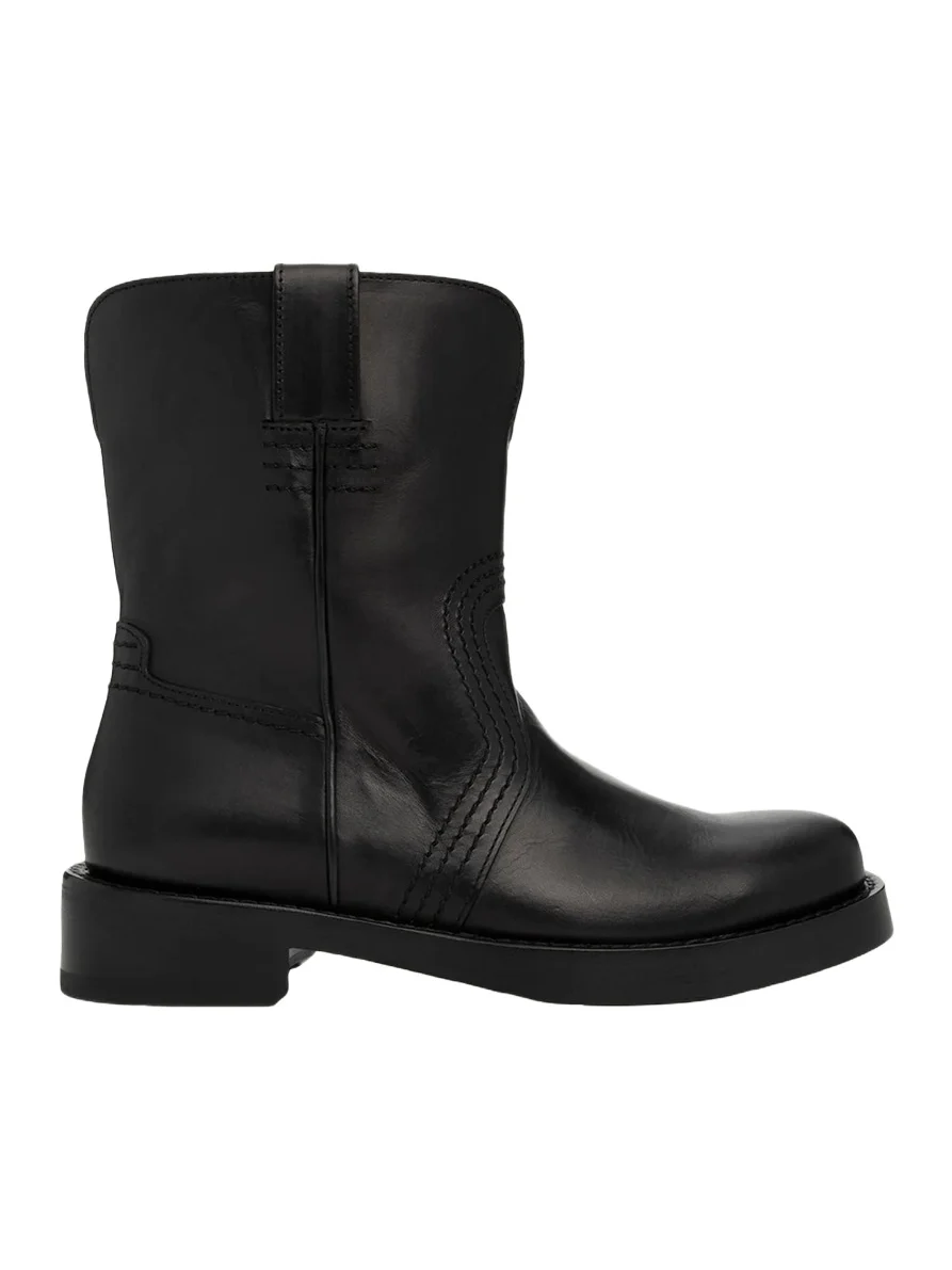 Uma Leather Mid-Calf Boots Uma Leather Mid-Calf Boots