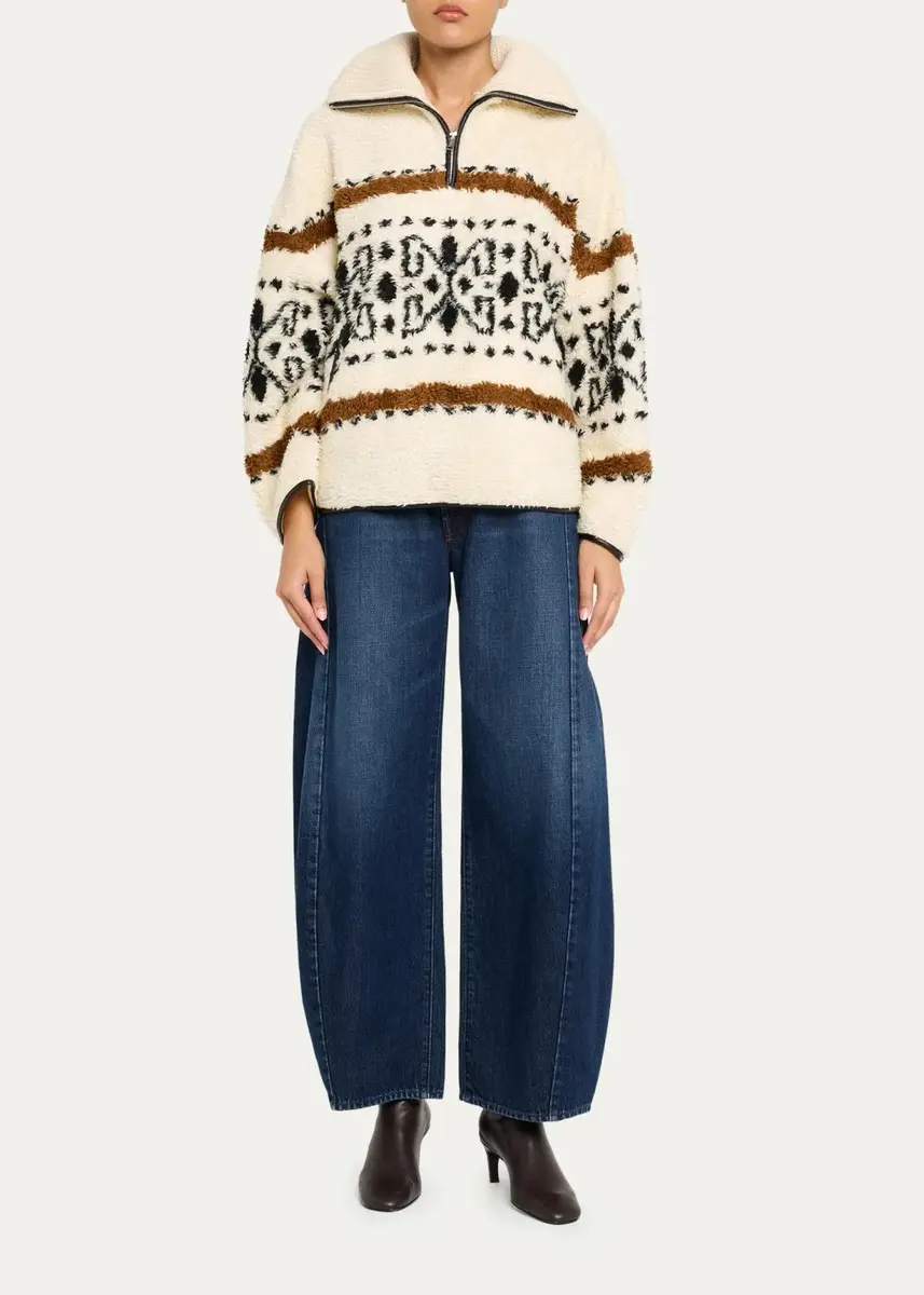 Etoile Isabel Marant Marner Fair Isle Fleece Pullover | Thumbnail 2 Etoile Isabel Marant Marner Fair Isle Fleece Pullover | Thumbnail 2