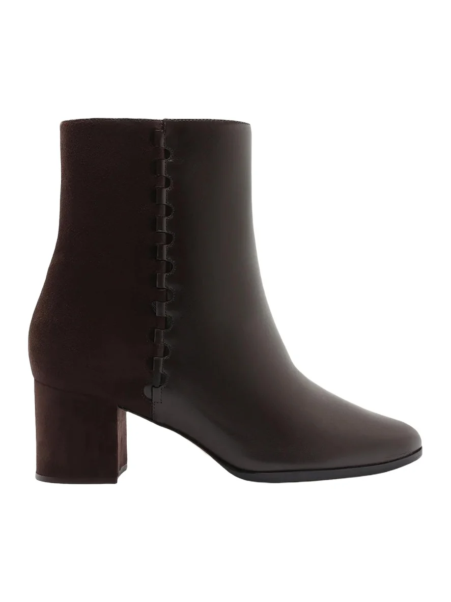 Alexandre Birman 60mm Jesse Mixed Leather Booties