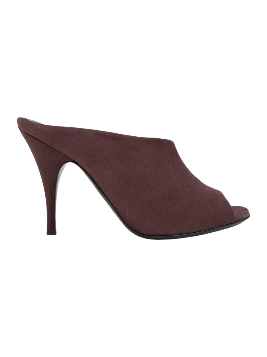 95mm Diana Leather Asymmetric Mules