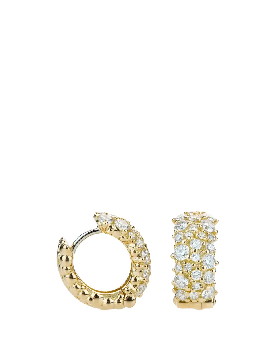 Paul Morelli 18K Yellow Gold Small Confetti Snap Hoop Earrings | Thumbnail 2