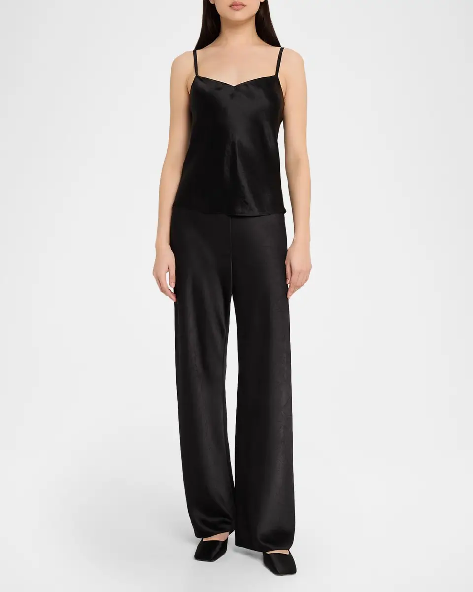 Vince Satin V-Neck Cami | Thumbnail 2 Vince Satin V-Neck Cami | Thumbnail 2