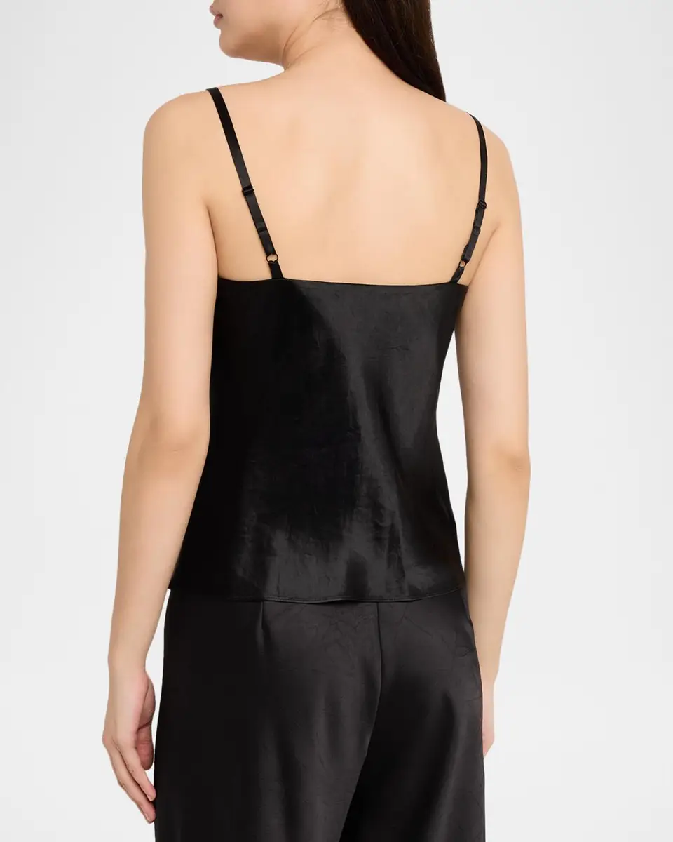 Vince Satin V-Neck Cami | Thumbnail 3 Vince Satin V-Neck Cami | Thumbnail 3