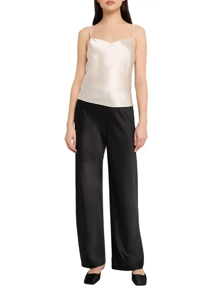 Vince Satin V-Neck Cami | Thumbnail 2 Vince Satin V-Neck Cami | Thumbnail 2
