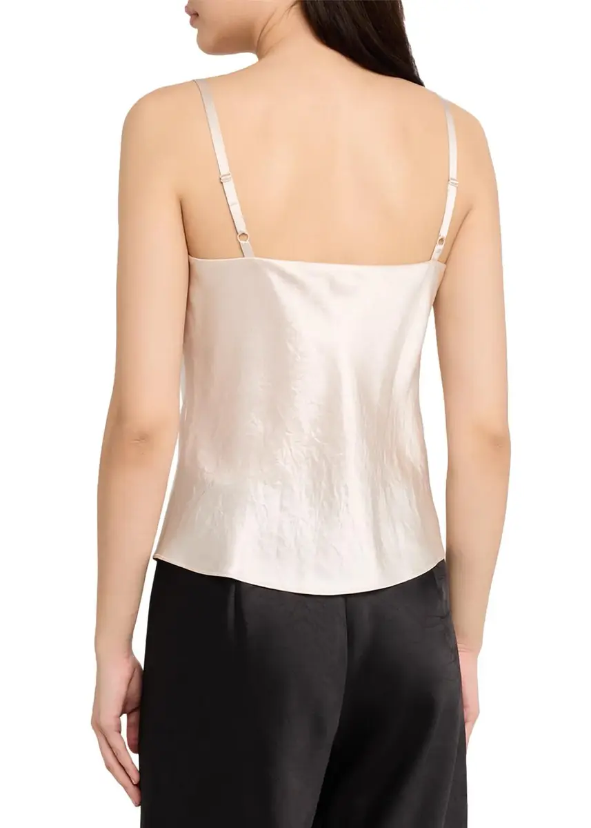 Vince Satin V-Neck Cami | Thumbnail 3 Vince Satin V-Neck Cami | Thumbnail 3