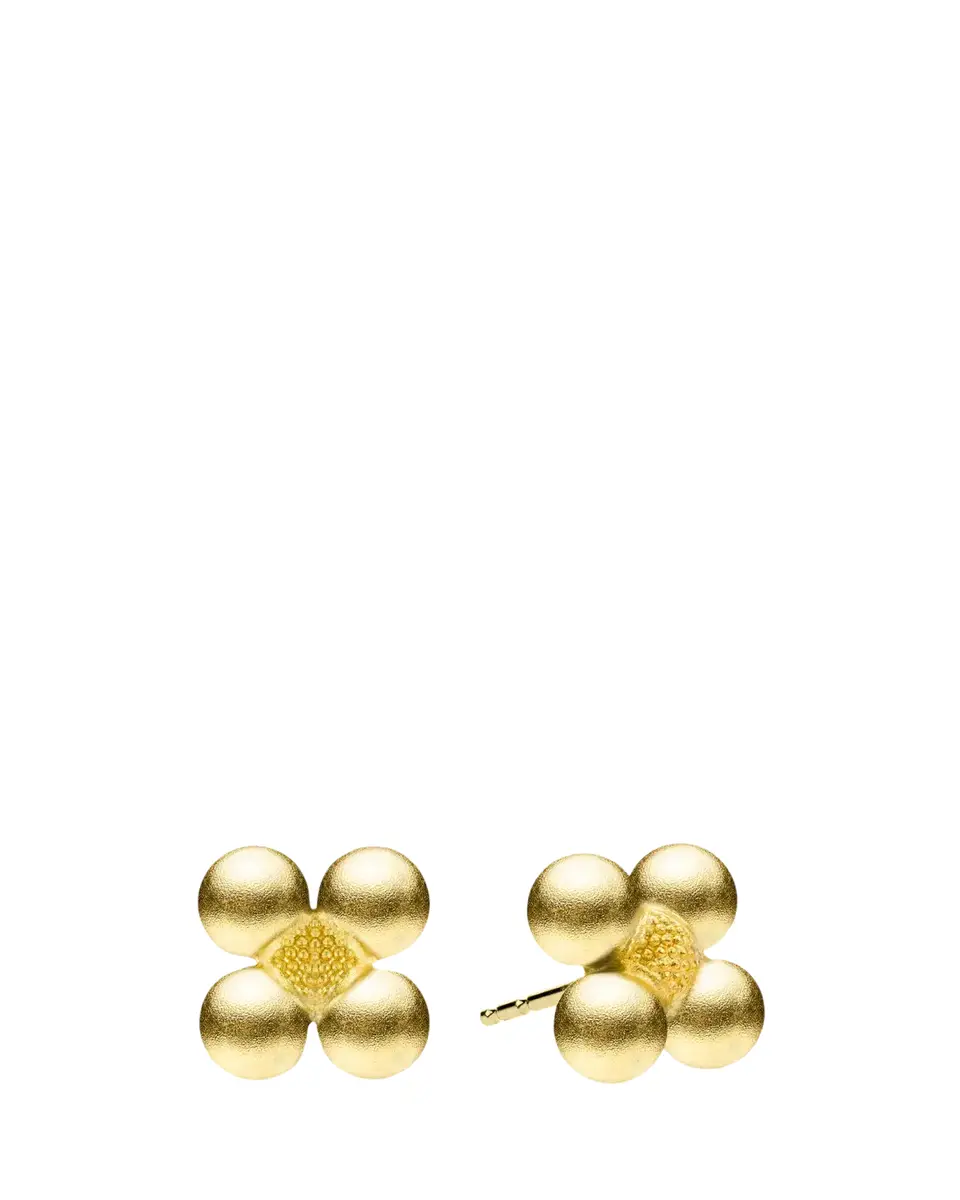 Paul Morelli 18K Yellow Gold 5mm Golden Sequence Stud Earrings | Thumbnail 2 Paul Morelli 18K Yellow Gold 5mm Golden Sequence Stud Earrings | Thumbnail 2