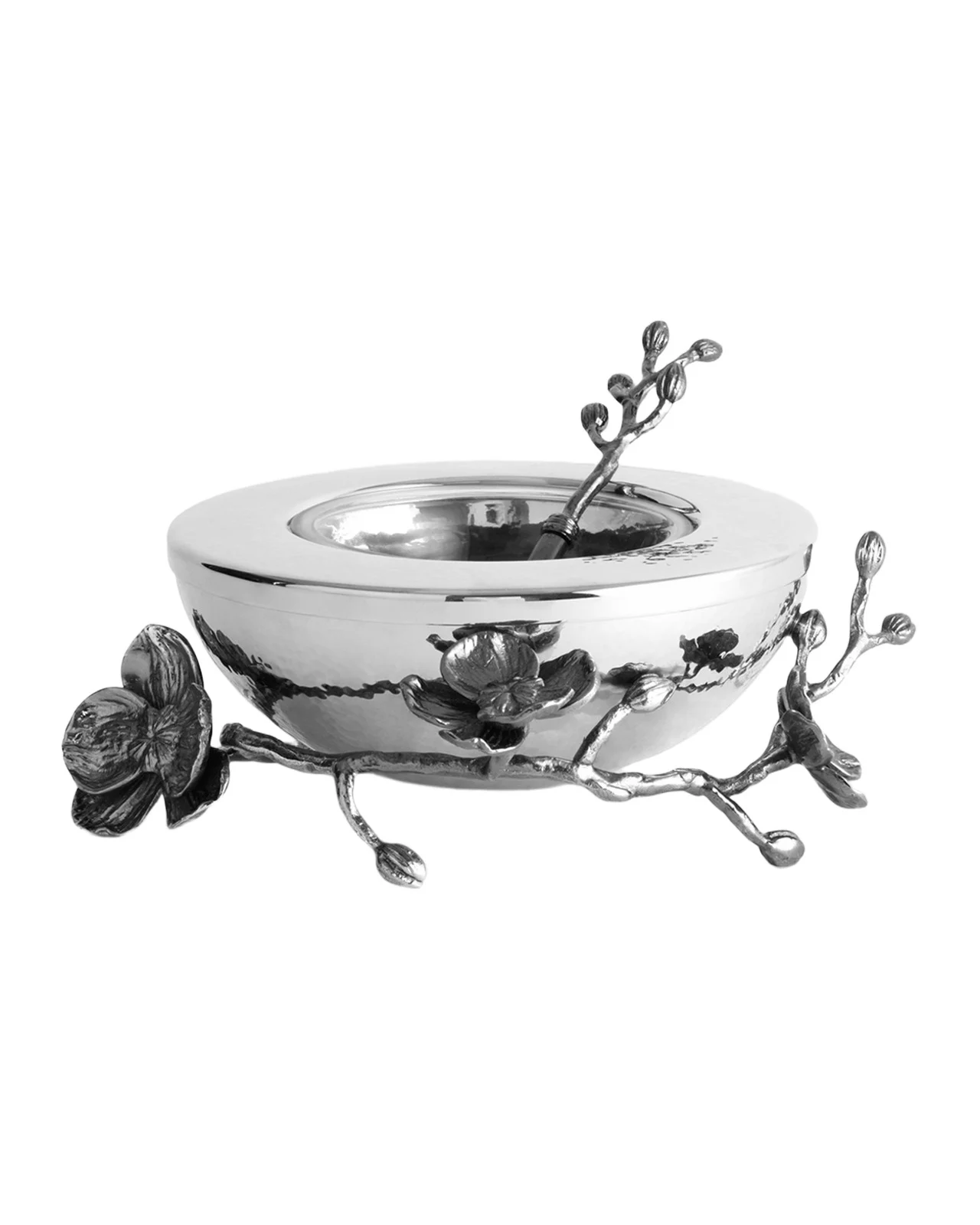 Michael Aram Black Orchid Caviar Dish with Spoon