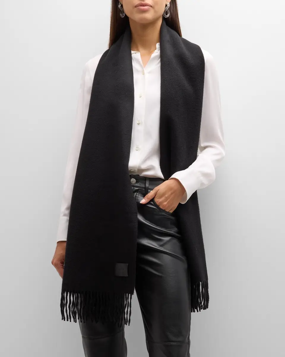 Vince Two-Tone Double Faced Cashmere Scarf | Thumbnail 3 Vince Two-Tone Double Faced Cashmere Scarf | Thumbnail 3