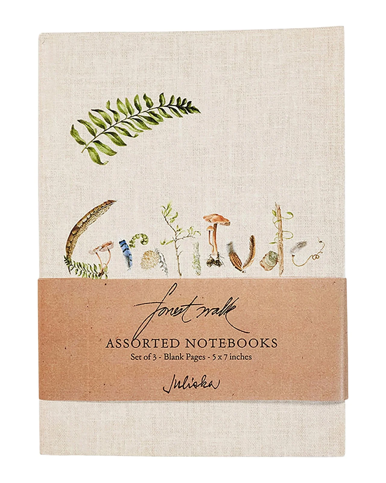 Juliska Forest Walk Journal Assorted, Set of 3