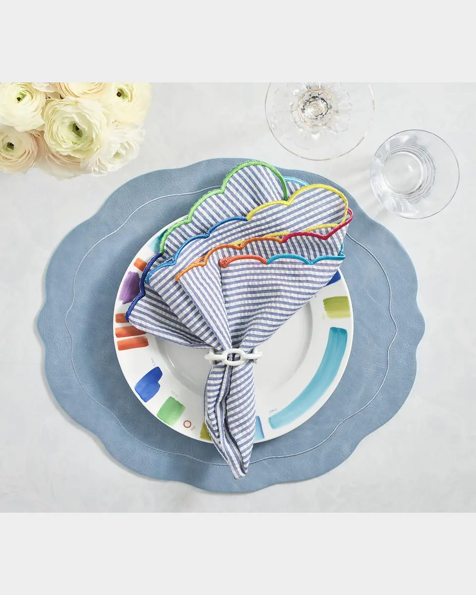 Kim Seybert Tailored Faux Leather Placemat | Thumbnail 2 Kim Seybert Tailored Faux Leather Placemat | Thumbnail 2