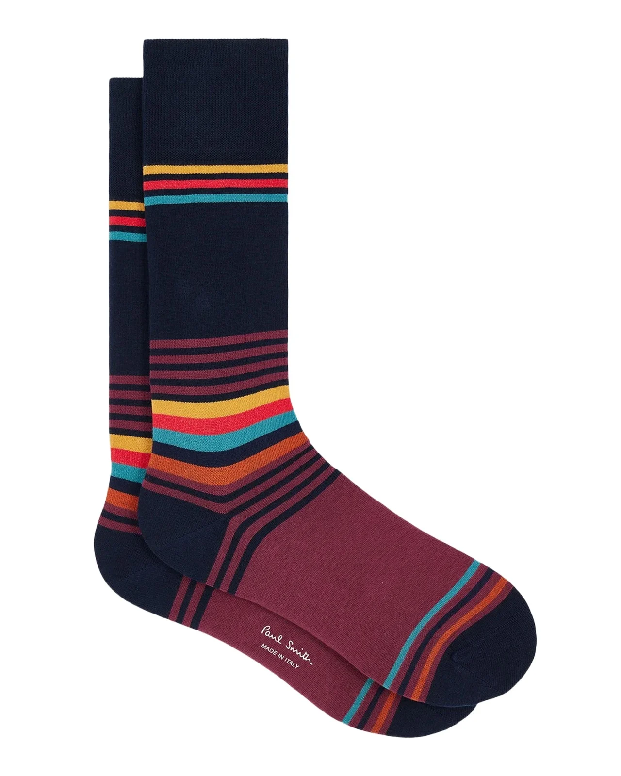 Paul Smith Men's Artist Stripe Crew Socks