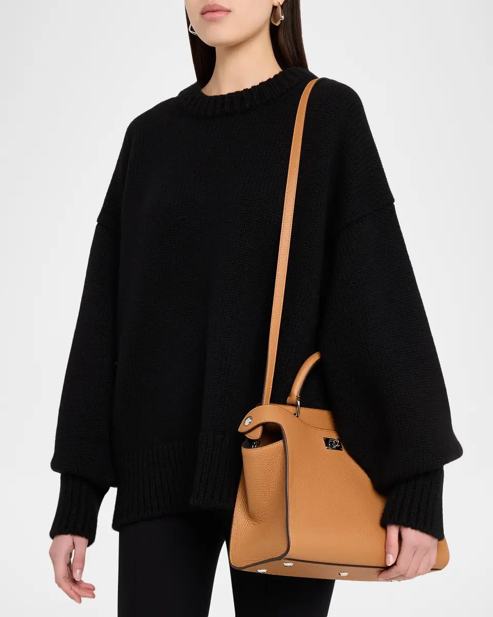 Michino Paris Lutece Grain Leather Top-Handle Bag | Thumbnail 2 Michino Paris Lutece Grain Leather Top-Handle Bag | Thumbnail 2