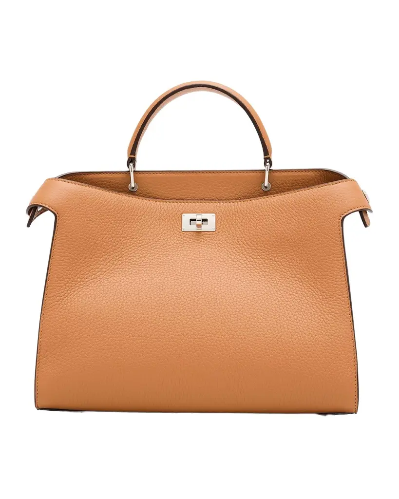 Michino Paris Lutece Grain Leather Top-Handle Bag