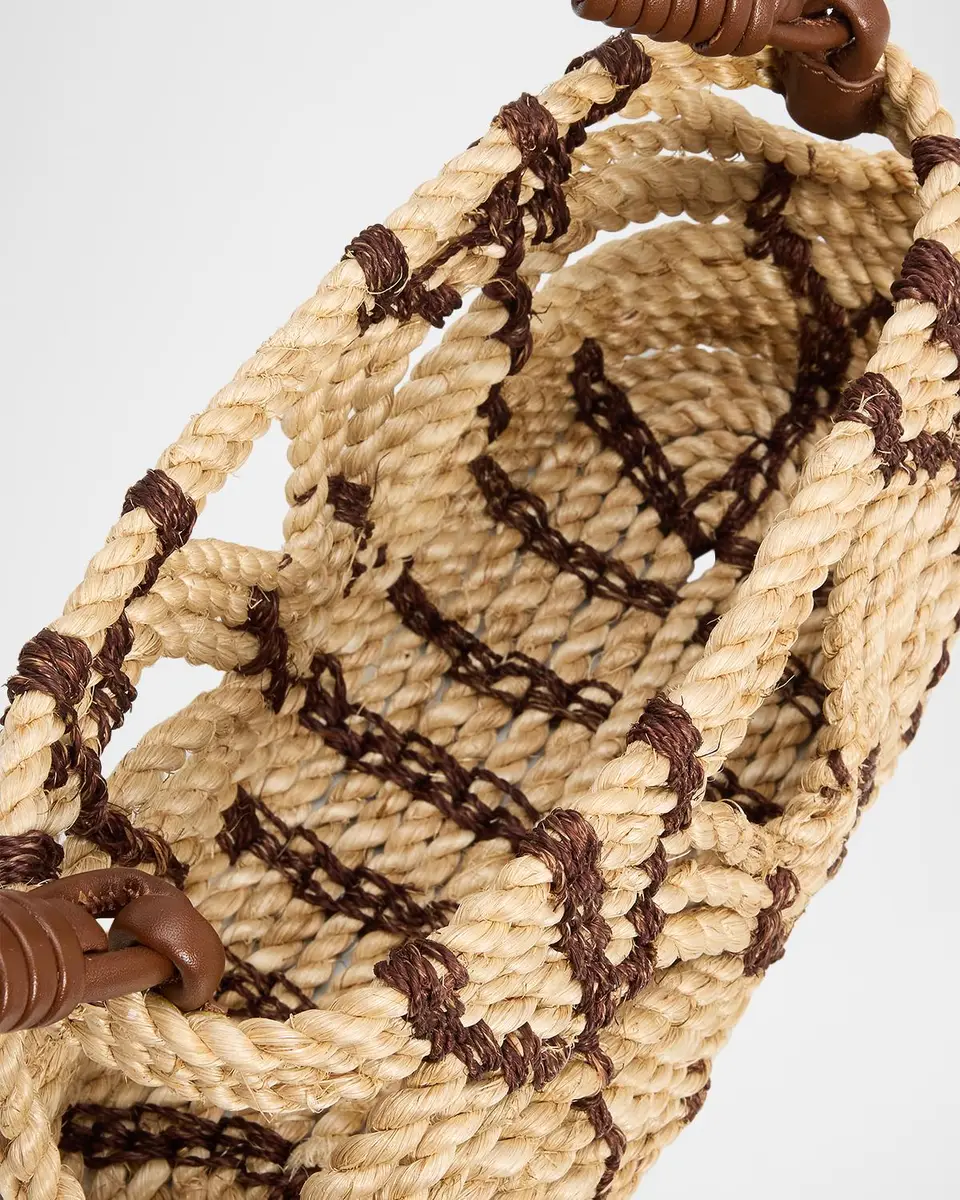 POOLSIDE The Rope Woven Jute Tote Bag | Thumbnail 4