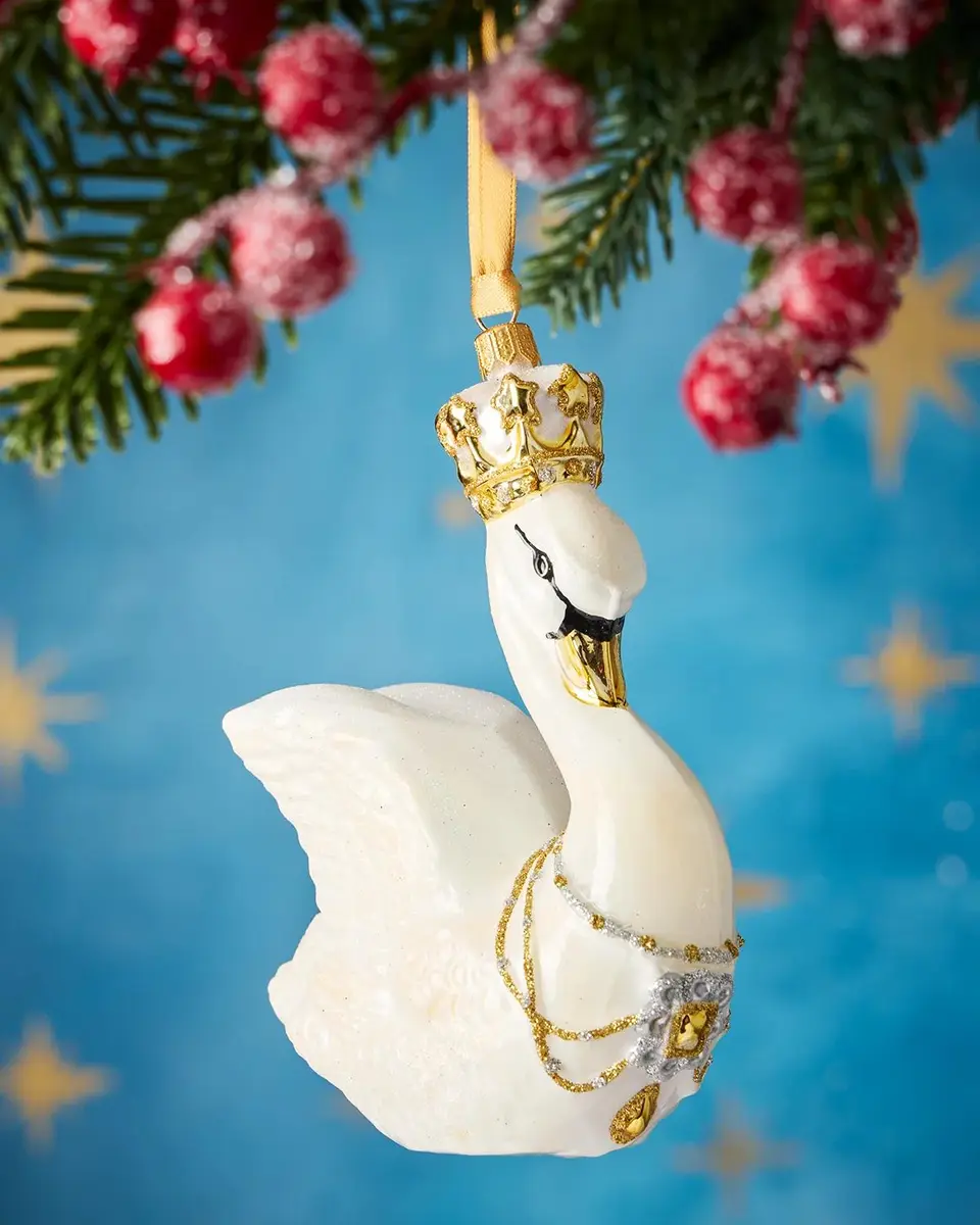 Exclusive Her Majesty Queen Swan Christmas Ornament | Thumbnail 2 Exclusive Her Majesty Queen Swan Christmas Ornament | Thumbnail 2