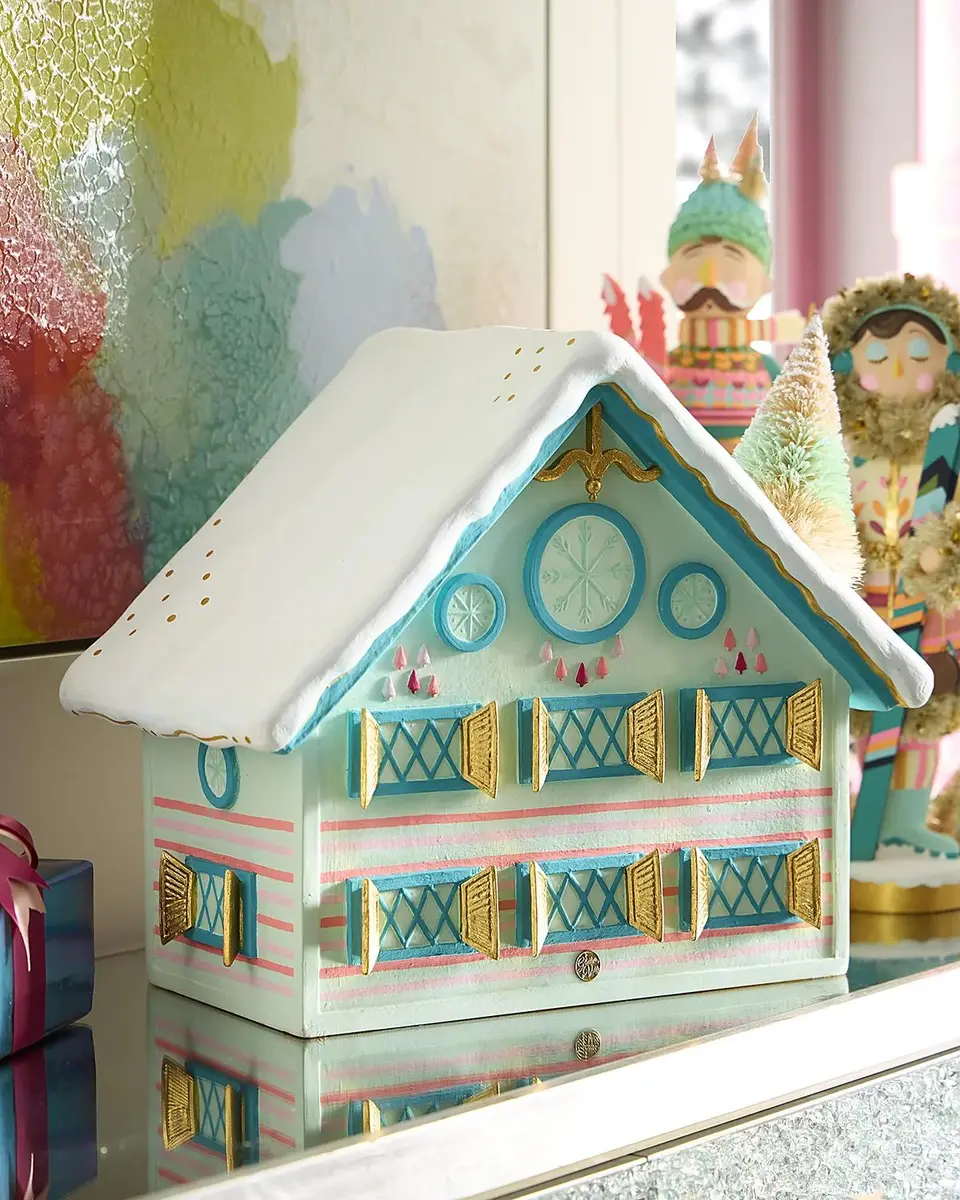 Glitterville 16" Rainbow Chalet Christmas Display | Thumbnail 2 Glitterville 16" Rainbow Chalet Christmas Display | Thumbnail 2