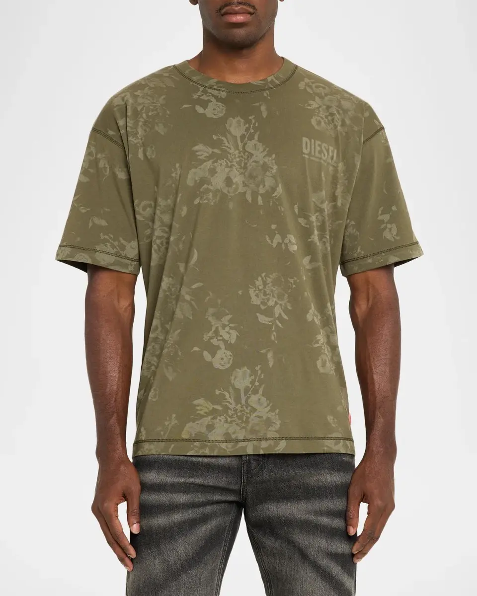 Diesel Men's T-Box-Not T Cotton T-Shirt | Thumbnail 4 Diesel Men's T-Box-Not T Cotton T-Shirt | Thumbnail 4