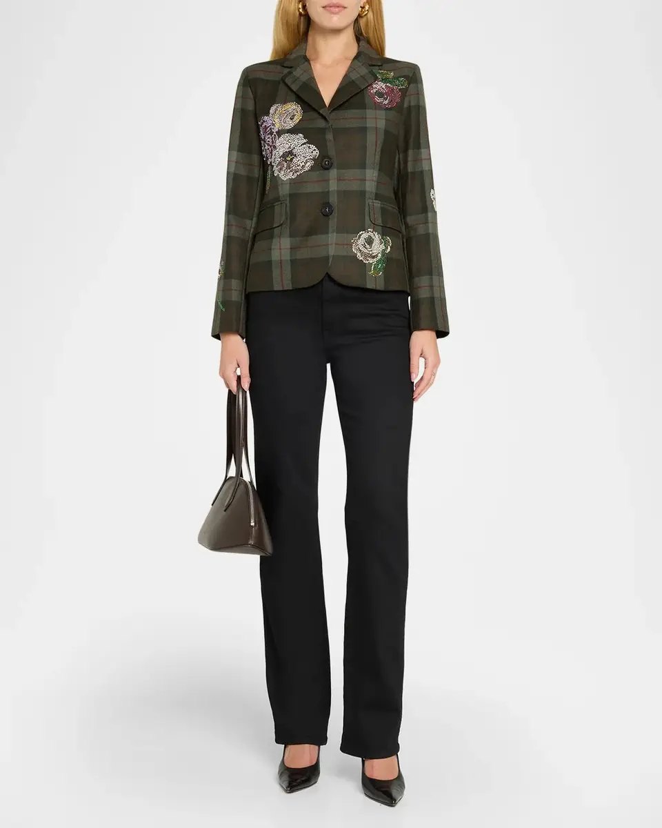 Libertine Scottish Rose Diamante Single-Breasted Classic Jacket | Thumbnail 2 Libertine Scottish Rose Diamante Single-Breasted Classic Jacket | Thumbnail 2