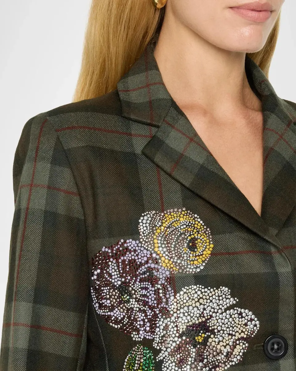 Libertine Scottish Rose Diamante Single-Breasted Classic Jacket | Thumbnail 5 Libertine Scottish Rose Diamante Single-Breasted Classic Jacket | Thumbnail 5