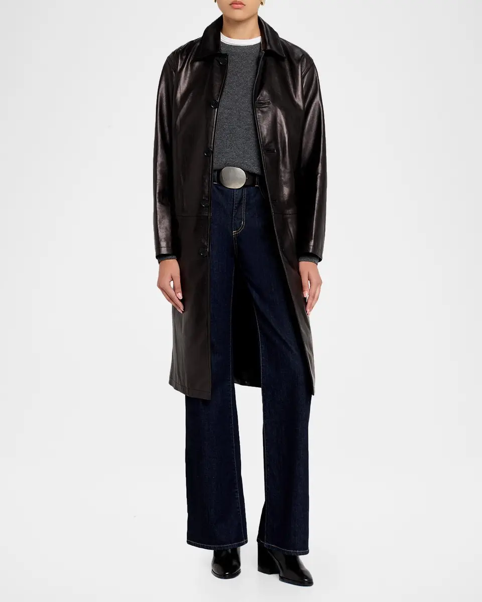 Nili Lotan Abel Leather Coat | Thumbnail 2
