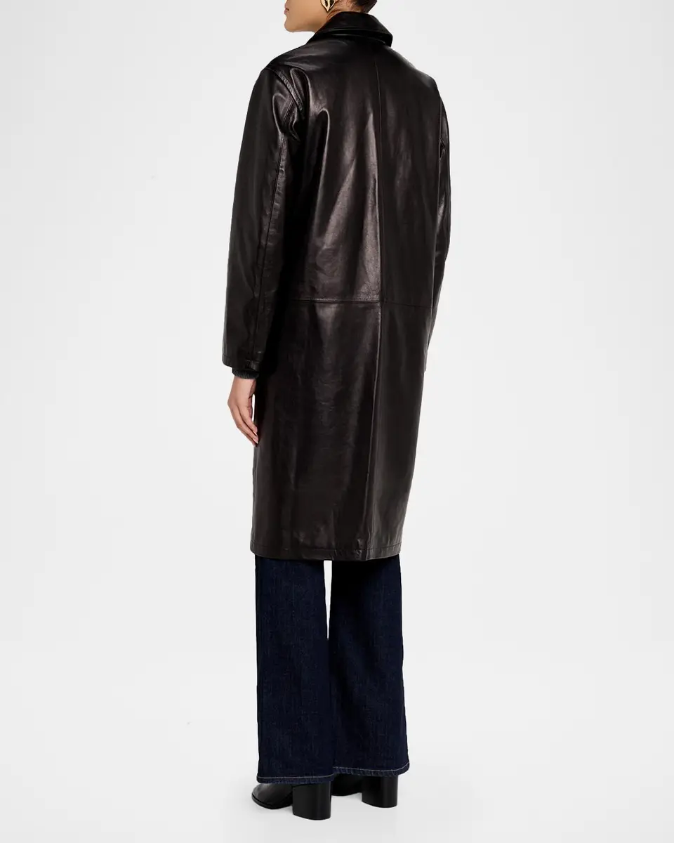 Nili Lotan Abel Leather Coat | Thumbnail 3