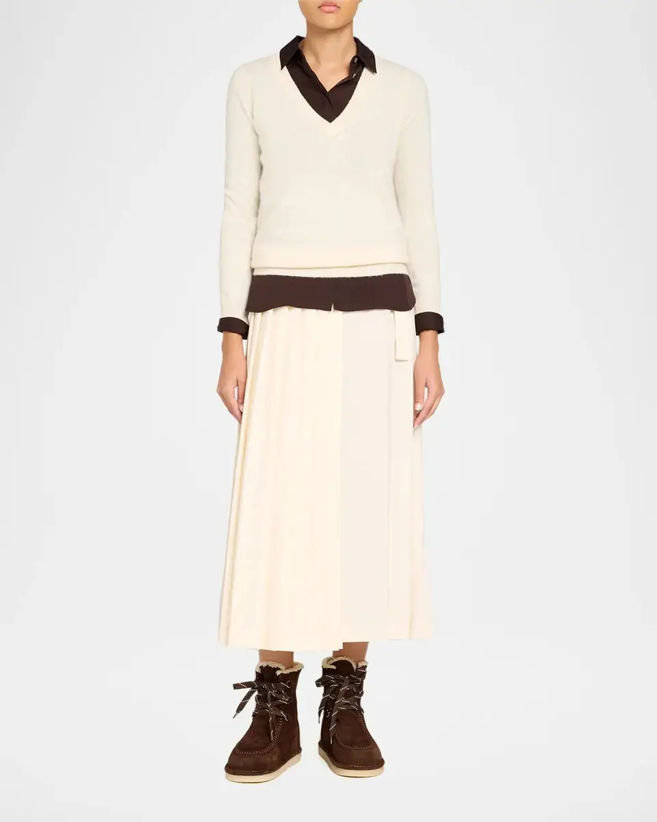 Miu Miu Suede Shearling-Lined Ankle Boots | Thumbnail 3