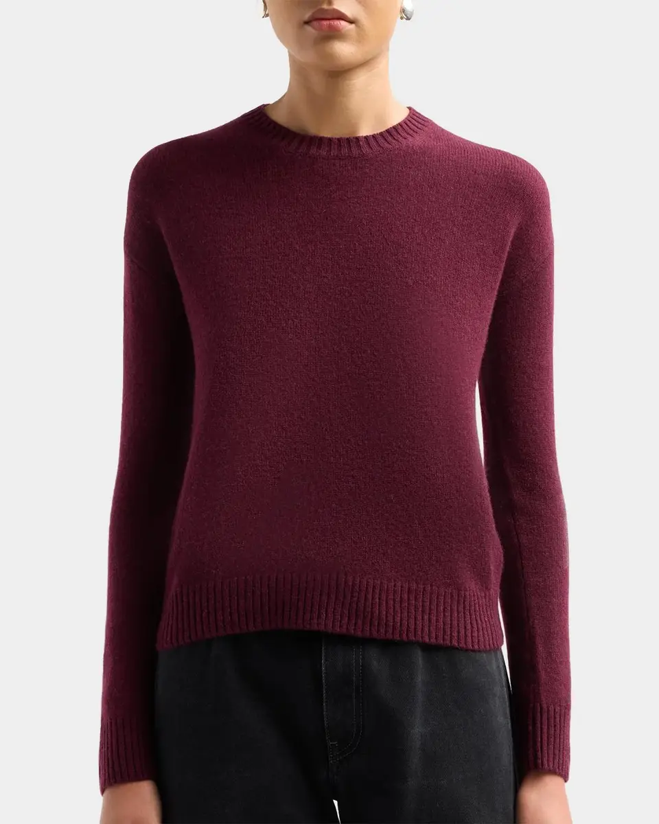 Neiman Marcus Cashmere Collection Basic Cashmere Easy Crewneck Sweater | Thumbnail 3 Neiman Marcus Cashmere Collection Basic Cashmere Easy Crewneck Sweater | Thumbnail 3