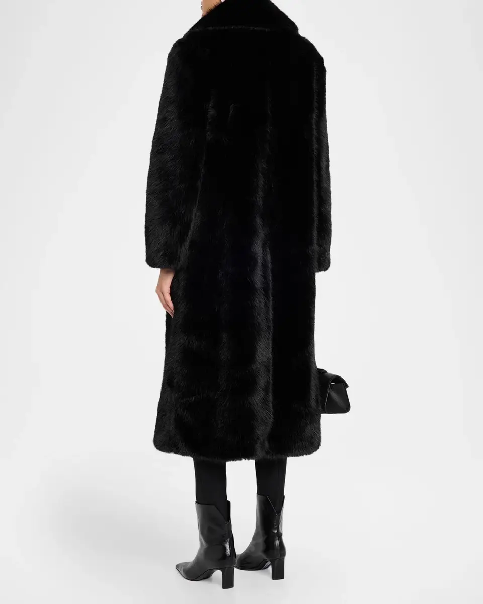 Mercer Collective Mink Stripe Faux-Fur Coat | Thumbnail 3