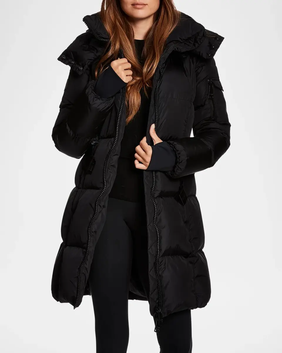 Sam. Noho Hooded Belted Down Coat | Thumbnail 3