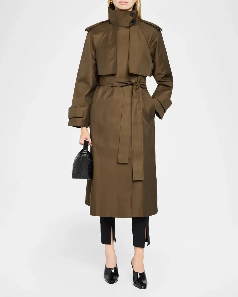 Mercer Collective Stand Collar Belted Trench Coat | Thumbnail 2 Mercer Collective Stand Collar Belted Trench Coat | Thumbnail 2