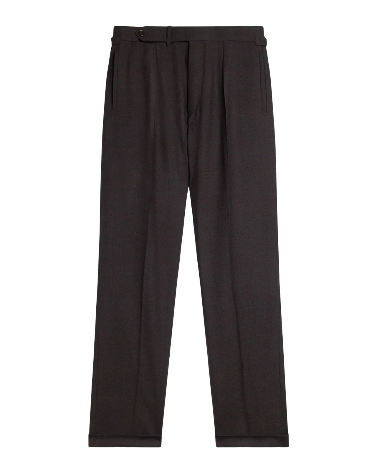 dunhill Men's Wool Flannel Single-Pleated Trousers